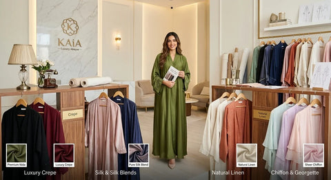 Ultimate Luxury Abaya Fabrics Guide | Choose Your Style | KAiA